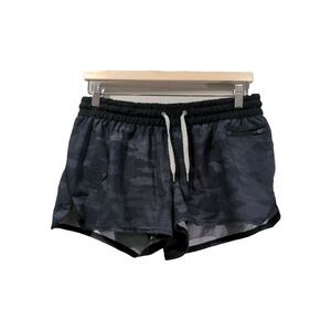 Vuori Womens Clementine Short Camo Size L Gray Active Gym Running Lightweight